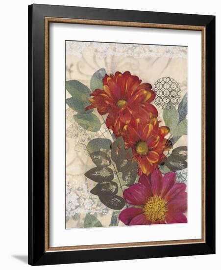 Japonesque Daisies-Matina Theodosiou-Framed Art Print