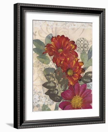 Japonesque Daisies-Matina Theodosiou-Framed Art Print