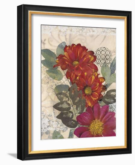 Japonesque Daisies-Matina Theodosiou-Framed Art Print