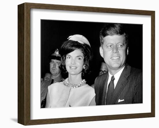 Jaqueline Kennedy, President John F. Kennedy, Ca. 1962-null-Framed Photo