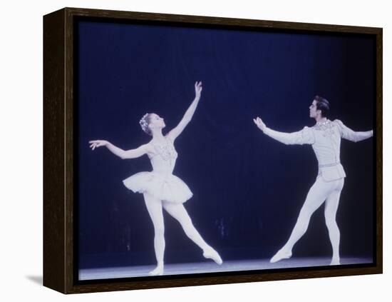 Jaques D'Amboise Dancing "Diamonds" Sequence with Suzanne Farrell, Balanchine's Ballet "The Jewels"-Art Rickerby-Framed Premier Image Canvas