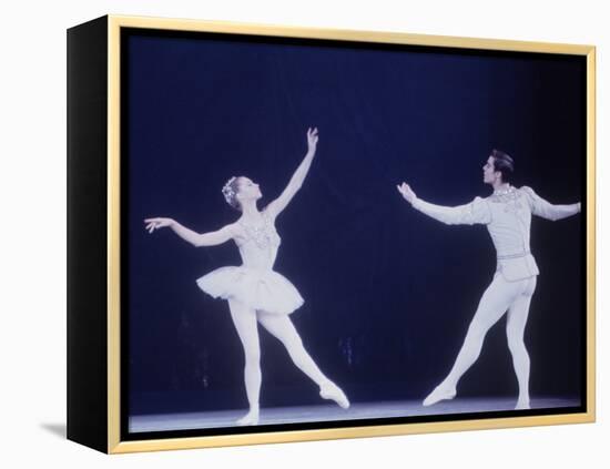 Jaques D'Amboise Dancing "Diamonds" Sequence with Suzanne Farrell, Balanchine's Ballet "The Jewels"-Art Rickerby-Framed Premier Image Canvas