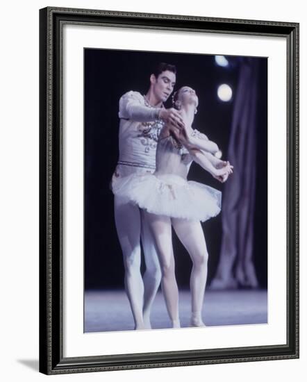 Jaques D'Amboise Dancing "Diamonds" Sequence with Suzanne Farrell, Balanchine's Ballet "The Jewels"-Art Rickerby-Framed Premium Photographic Print