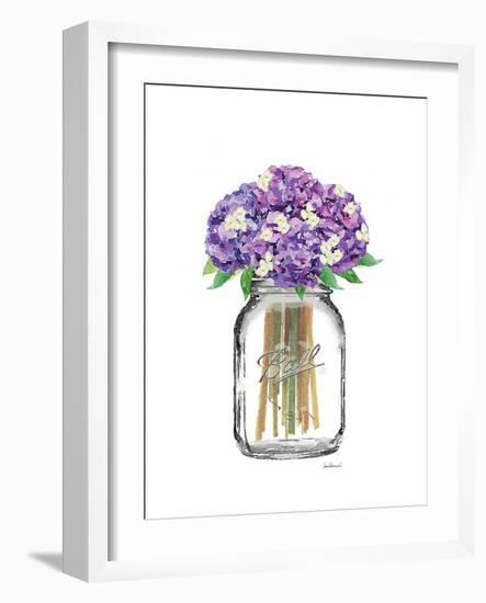 Jar Double Hydrangea-Amanda Greenwood-Framed Art Print