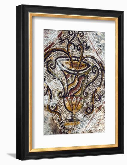 Jar Mosaic, New House Of Hunt, Bulla Regia Archaeological Site, Tunisia-Nico Tondini-Framed Photographic Print