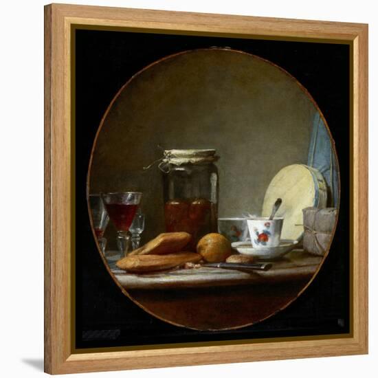 Jar of Apricots. 1758-Jean-Baptiste Simeon Chardin-Framed Premier Image Canvas