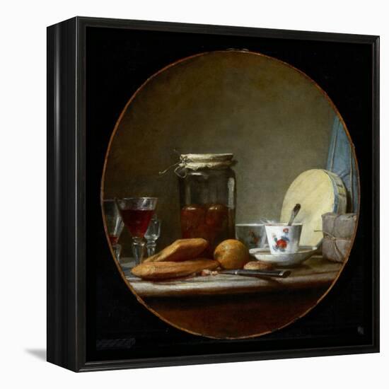 Jar of Apricots. 1758-Jean-Baptiste Simeon Chardin-Framed Premier Image Canvas