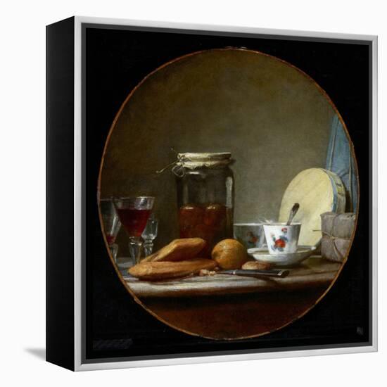 Jar of Apricots. 1758-Jean-Baptiste Simeon Chardin-Framed Premier Image Canvas