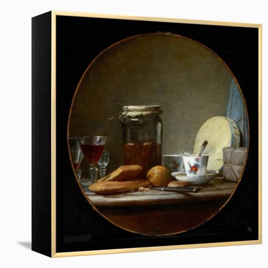 Jar of Apricots. 1758-Jean-Baptiste Simeon Chardin-Framed Premier Image Canvas