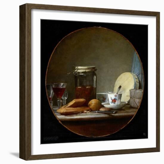 Jar of Apricots. 1758-Jean-Baptiste Simeon Chardin-Framed Giclee Print