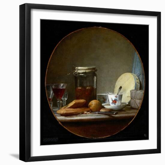 Jar of Apricots. 1758-Jean-Baptiste Simeon Chardin-Framed Giclee Print