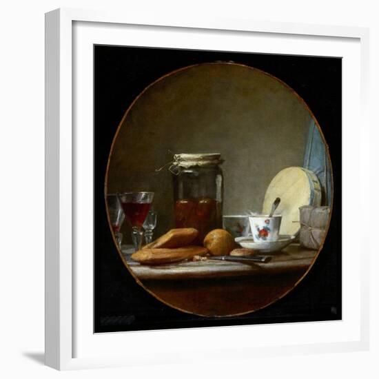 Jar of Apricots. 1758-Jean-Baptiste Simeon Chardin-Framed Giclee Print