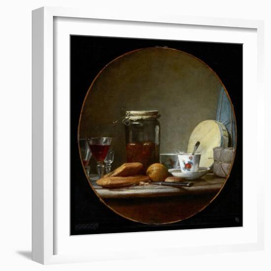 Jar of Apricots. 1758-Jean-Baptiste Simeon Chardin-Framed Giclee Print