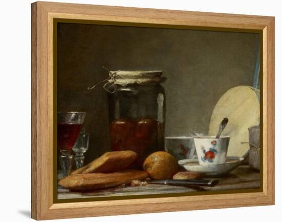 Jar of Apricots, 1758-Jean-Baptiste Simeon Chardin-Framed Premier Image Canvas