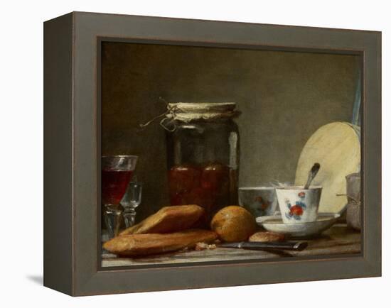 Jar of Apricots, 1758-Jean-Baptiste Simeon Chardin-Framed Premier Image Canvas