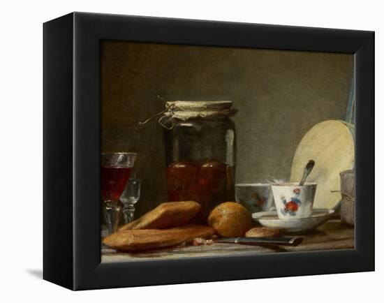Jar of Apricots, 1758-Jean-Baptiste Simeon Chardin-Framed Premier Image Canvas
