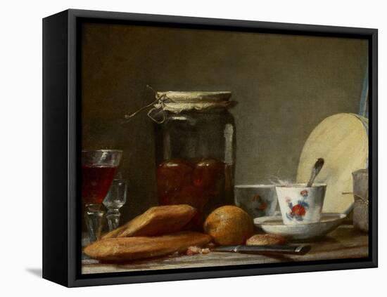 Jar of Apricots, 1758-Jean-Baptiste Simeon Chardin-Framed Premier Image Canvas