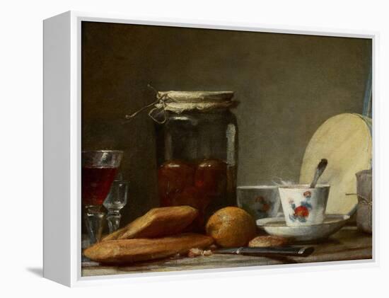 Jar of Apricots, 1758-Jean-Baptiste Simeon Chardin-Framed Premier Image Canvas