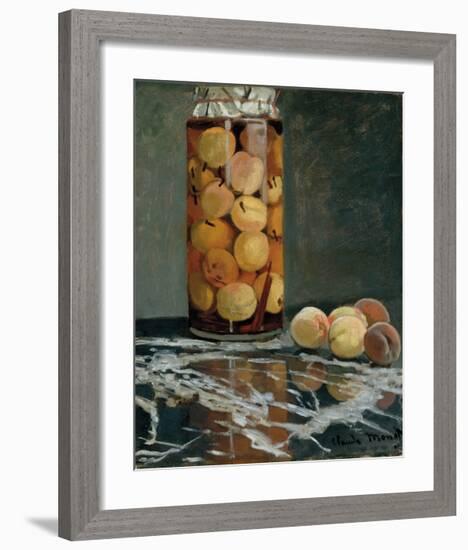 Jar of Peaches, 1866-Claude Monet-Framed Premium Giclee Print