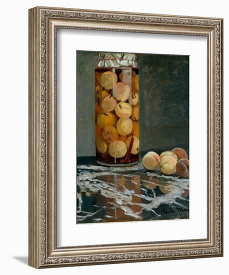 Jar of Peaches, Ca 1866-Claude Monet-Framed Giclee Print