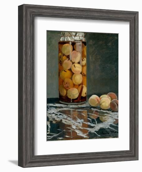 Jar of Peaches, Ca 1866-Claude Monet-Framed Giclee Print