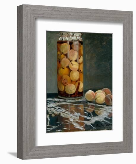 Jar of Peaches, Ca 1866-Claude Monet-Framed Giclee Print