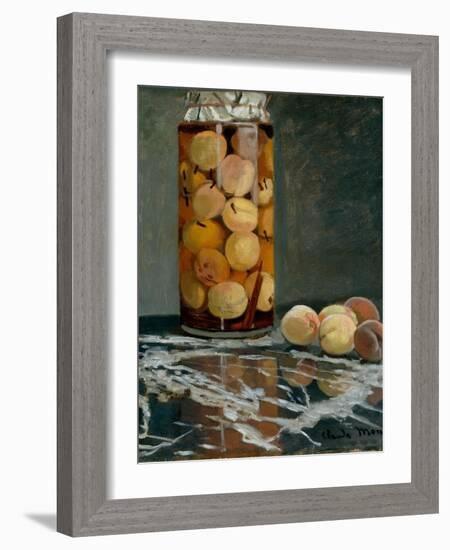 Jar of Peaches, Ca 1866-Claude Monet-Framed Giclee Print