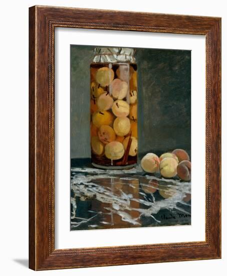 Jar of Peaches, Ca 1866-Claude Monet-Framed Giclee Print