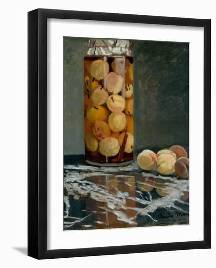 Jar of Peaches, Ca 1866-Claude Monet-Framed Giclee Print