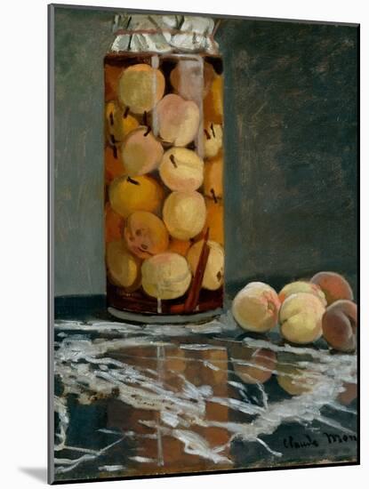 Jar of Peaches, Ca 1866-Claude Monet-Mounted Giclee Print