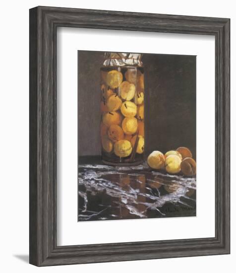 Jar of Peaches-Claude Monet-Framed Premium Giclee Print