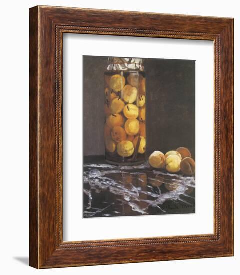 Jar of Peaches-Claude Monet-Framed Premium Giclee Print