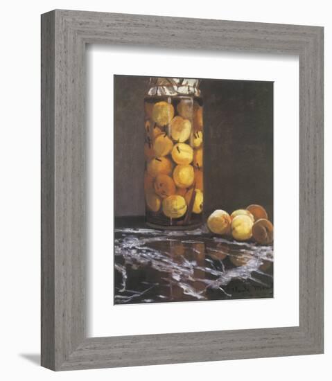 Jar of Peaches-Claude Monet-Framed Premium Giclee Print