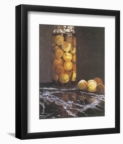 Jar of Peaches-Claude Monet-Framed Premium Giclee Print