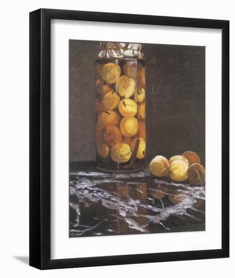 Jar of Peaches-Claude Monet-Framed Premium Giclee Print