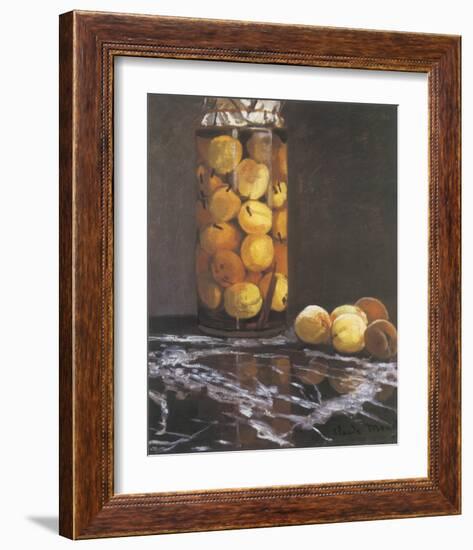 Jar of Peaches-Claude Monet-Framed Premium Giclee Print