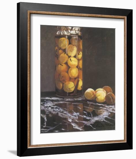 Jar of Peaches-Claude Monet-Framed Premium Giclee Print