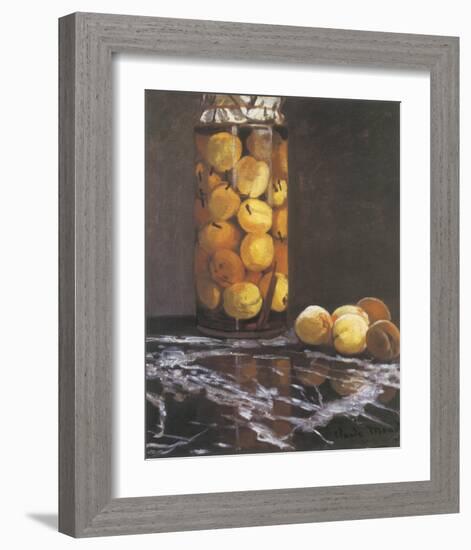 Jar of Peaches-Claude Monet-Framed Premium Giclee Print