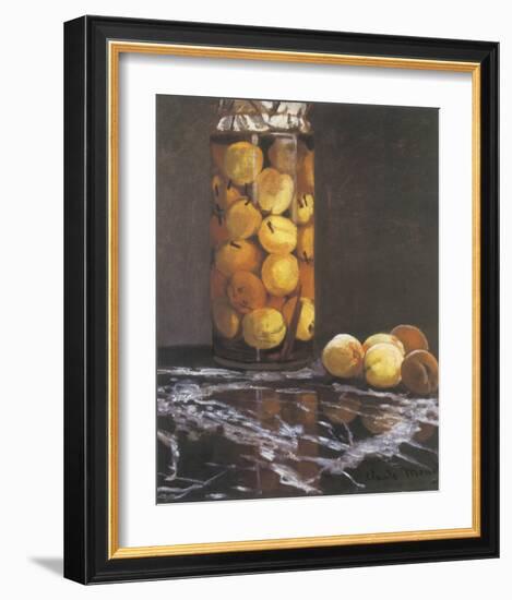 Jar of Peaches-Claude Monet-Framed Premium Giclee Print