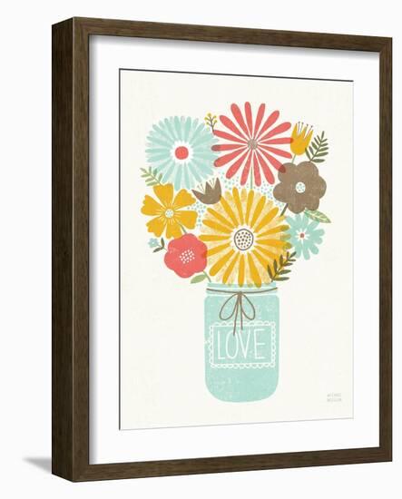 Jar of Sunshine I Coral Love-Michael Mullan-Framed Art Print