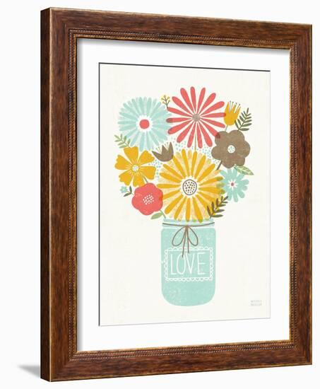 Jar of Sunshine I Coral Love-Michael Mullan-Framed Art Print