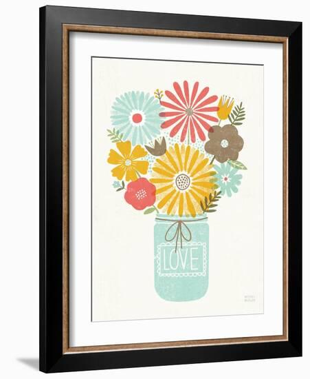 Jar of Sunshine I Coral Love-Michael Mullan-Framed Art Print