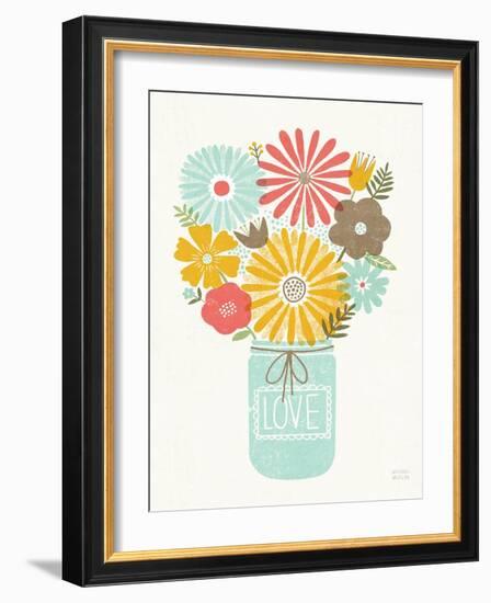 Jar of Sunshine I Coral Love-Michael Mullan-Framed Art Print