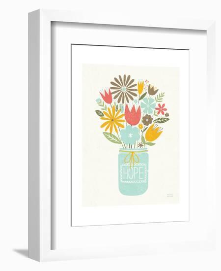 Jar of Sunshine III Coral Hope-Michael Mullan-Framed Art Print