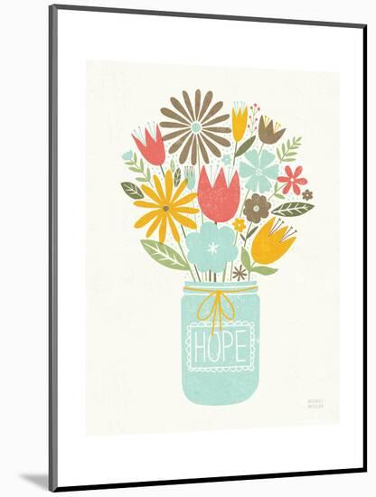 Jar of Sunshine III Coral Hope-Michael Mullan-Mounted Art Print