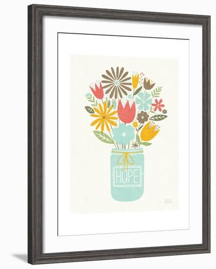 Jar of Sunshine III Coral Hope-Michael Mullan-Framed Art Print