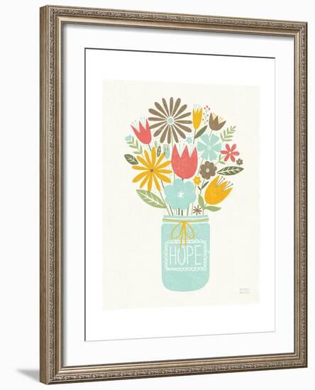 Jar of Sunshine III Coral Hope-Michael Mullan-Framed Art Print