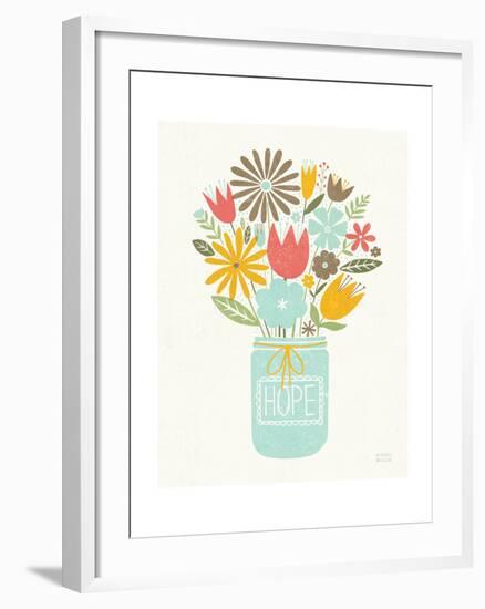 Jar of Sunshine III Coral Hope-Michael Mullan-Framed Art Print