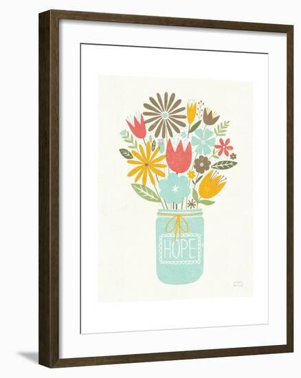 Jar of Sunshine III Coral Hope-Michael Mullan-Framed Art Print