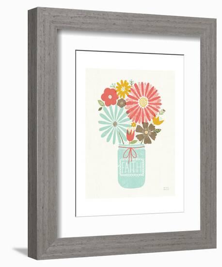 Jar of Sunshine IV Coral Faith-Michael Mullan-Framed Art Print